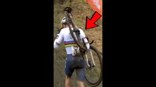 Tom Pidcock CRASH SNAPS BACK WHEEL 😱 [upl. by Rog]