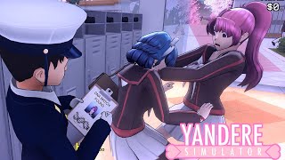 ELIMINATING RIVALS BY TURNING THEM AGAINST EACH OTHER amp FIGHTING THE JOURNALIST  Yandere Simulator [upl. by Chloette365]