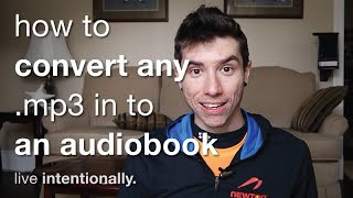 How To Convert Any MP3 In To An Audiobook m4b [upl. by Iaj226]