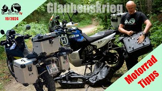 Koffer oder Softgepäck am Motorrad Test verschiedener Systeme auf 46000 km mit der Norden 901 [upl. by Pratte292]