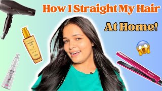 Salon Like Straight Hair At Home😱 Styling  Straighthair  Step by Step ✨ [upl. by Hutton509]