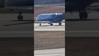 Bombardier Challenger 300 taking off from Portsmouth privatejet planespotting challenger300 [upl. by Paviour306]