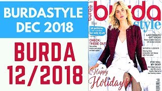 Burda 122018 December 2018 Browsethrough and Sewing Plans [upl. by Basilio697]