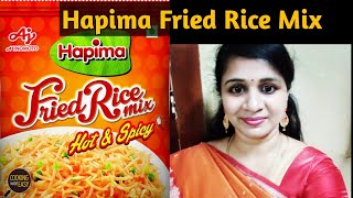 Hapima Fried Rice Mix Recipe in Tamil  Hapima Fried Rice Mix Hapima Hot amp Spicy Fried Rice Mix [upl. by Euhsoj]