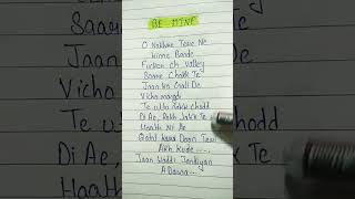 Be mine Song lyrics Part II  Slowed reverb Song  Shubh  SR Creator shorts trending [upl. by Ringler53]