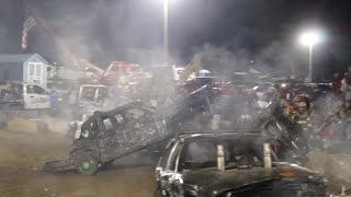 Pro Stock Full Size Demo Derby Chaos in the Valley 92422 [upl. by Hwu]