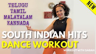 30 minute Nonstop LATEST 2022 SOUTH INDIAN Hits Dance Workout  Tamil Telugu Malayalam Kannada [upl. by Aicnom754]