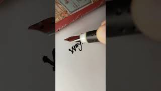 Learn to Write Calligraphy for Beginner  shortsviral shorts shortvideo art handlettering [upl. by Edgerton979]