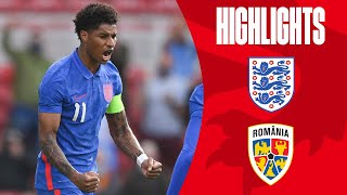 Rashford Guides Three Lions To Win Ahead Of EURO 2020  England 10 Romania  Highlights [upl. by Enoved676]