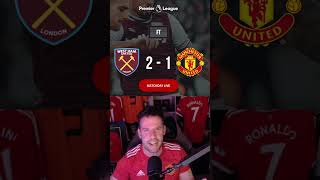 MAN UTD 1 WEST HAM 2 VAR DRAMA TEN HAG OUT manchesterunited manutd mufc [upl. by Ainej]