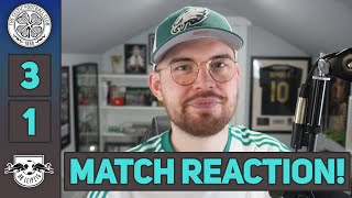 WOW WOW WOW WOW WOW  Celtic 31 RB Leipzig  MATCH REACTION [upl. by Edorej]