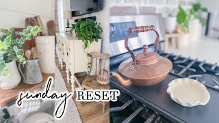 SUNDAY RESET  WEEKLY CLEANING MOTIVATION  CHARLOTTE GROVE FARMHOUSE [upl. by Atsirhcal135]