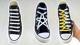 Cool Ways To Lace Shoes  7 Shoe Lacing Methods [upl. by Ymorej453]