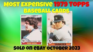 1979 Topps Most Expensive eBay Sales Baseball Cards  October 2023 [upl. by Min]