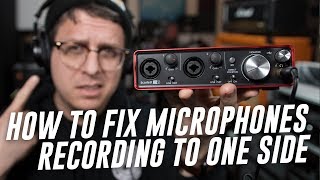 Microphone Only Recording Left Channel Solution FAQ Series [upl. by Jolanta]