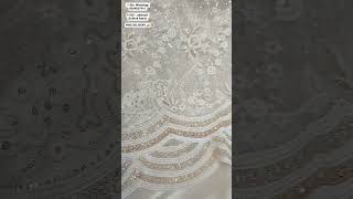 lakhnavi work net fabric lucknowi chikankari fabric wholesale [upl. by Florian]