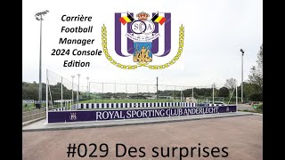 Des surprises  Carriere Football Manager 2024 Console Edition RSC Anderlecht 029 [upl. by Ingunna]