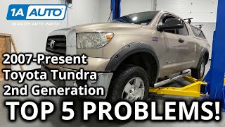 Top 5 Problems Toyota Tundra Truck 2nd Generation 2007Present [upl. by Onfroi]