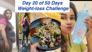 Day 20 of 50 Days Weight loss Challenge  Sasha Saju  Wow me [upl. by Aisylla]