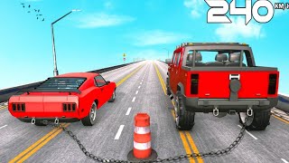 CAR CRASH BUS vS CAR Gameplay faster Android multiplayer games [upl. by Zillah]