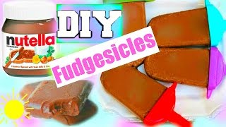 DIY NUTELLA FUDGESICLES Easy Under 2 Min [upl. by Amiaj46]