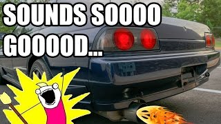 Rorys Nissan Skyline R32 GTST  Exhaust Sounds [upl. by Anaiv584]