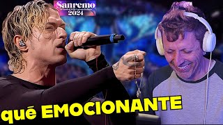 IRAMA TU NO me emociona con su voz y su BALADA en SANREMO 2024  CANTAUTOR REACTION [upl. by Ecurb]