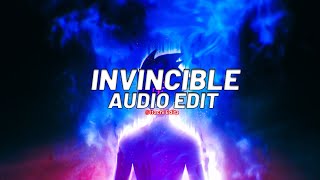 Invincible  POP SMOKE edit audio [upl. by Emmalynne]