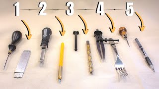 5 Alternatives to the 5 MOST USED Leathercraft tools amp quotWhat they doquot [upl. by Godfree]