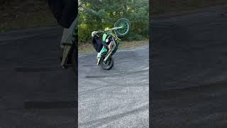 Harley attempts circle wheelie harleylife motorcycle bikelife harleys bikers fyp viral [upl. by Auhsot729]