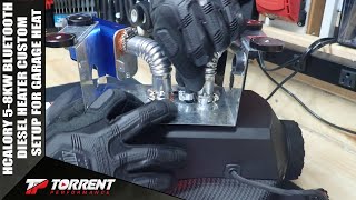 Hcalory 58KW Diesel Heater Custom Setup For Garage Heat Part 1 [upl. by Basile]