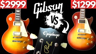 EPIPHONE 1959 LES PAUL vs REAL GIBSON [upl. by Buxton156]