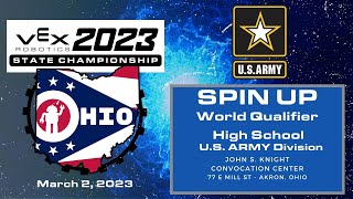 2023 Ohio VEX Robotics State Championship Tournament  High School Division  March 2 2023  ARMY [upl. by Ennovart]