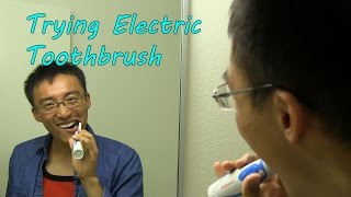 Trying Walgreens Oral Care Power Toothbrush [upl. by Daahsar]