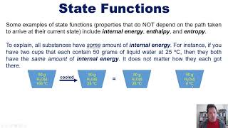 Chapter 5 – Part 6 State Functions and Enthalpy [upl. by Noicpecnoc190]