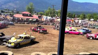 Salmon Arm Demolition Derby 2011 Heat 2 [upl. by Ecyac224]