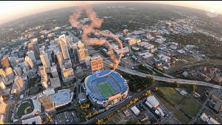 The Golden Knights Parachute Into Bank of America Stadium  US Army Parachute Team [upl. by Folsom32]