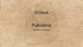 quotOclockquot spoken in many languages [upl. by Grewitz]