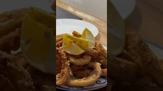 How To Fry Calamari Rings Or Squid Rings The Greek Way [upl. by Tomkiel525]