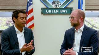 Meeting in Middle America host Steven Olikara interviews Green Bay Mayor Eric Genrich [upl. by Yenttirb]