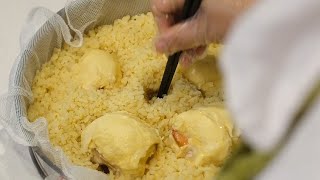 How to make delicious durian sticky rice at home [upl. by Nairahcaz862]