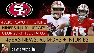 49ers Injury News On Dee Ford Richard Sherman amp Matt Breida  NFC West amp Wild Card Playoff Picture [upl. by Hetty452]