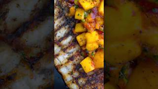 Grilled Tilapia With Mango Salsa Cheddars  Grilled Tilapia with Mango Salsa Recipe  shorts [upl. by Ibed]