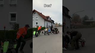 Stadt vs Dorf Thema Rennen 🔥🔥🔥 dorf dorfkind funny fun gokart fail farming [upl. by Glenden]