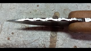 Guillochage  Knife Filework  Comment faire une liane [upl. by Ahsinnor]