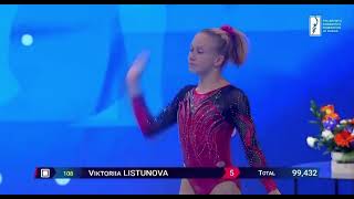 Viktoria Listunova  Floor  All Around Final  Russian Cup 2021 [upl. by Werd848]