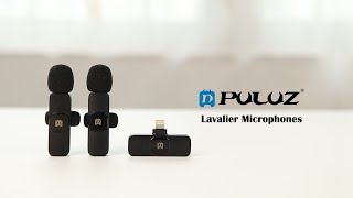 PULUZ Wireless Lavalier Noise Reduction Reverb Microphones for iPhone  iPad [upl. by Lonnie619]