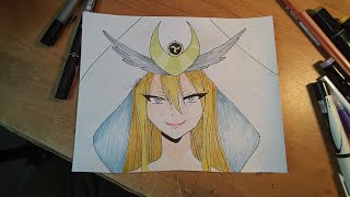 Je dessine SELENE de FAIRY TAIL 100 QUEST  dessin [upl. by Frech19]