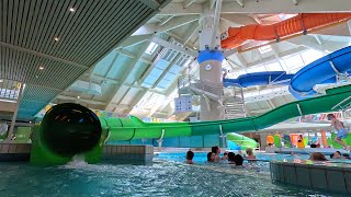 Flitzer Water Slide at Sonnentherme Lutzmannsburg 🇦🇹 [upl. by Hillel]