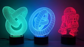 3D illusion novelty LED lamps [upl. by Maurey]